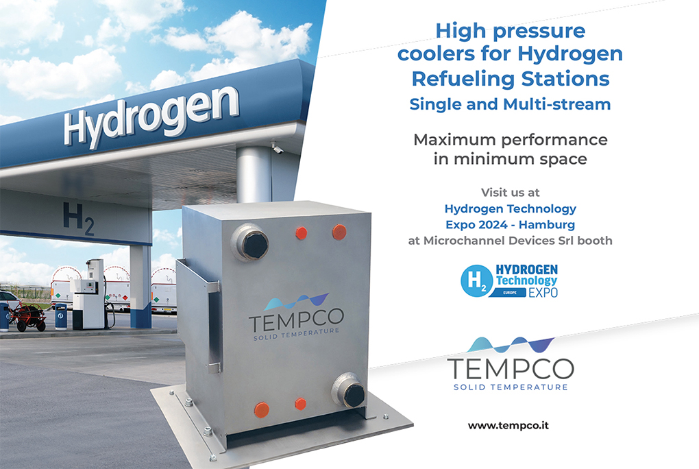 Tempco Green Hydrogen Technology Hamburg stazioni rifornimento idrogeno PCHE